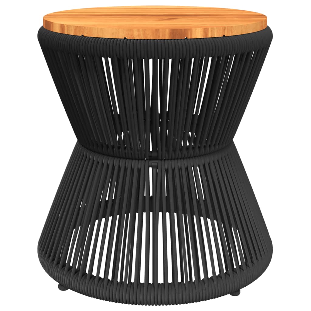 vidaXL Table basse avec base en fil de fer noir bois d'acacia massif - Image 6