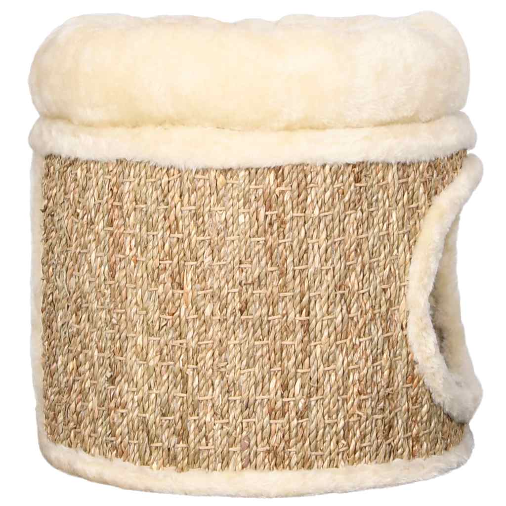 vidaXL Maison pour chat avec coussin de luxe 33 cm Herbiers marins - Image 3