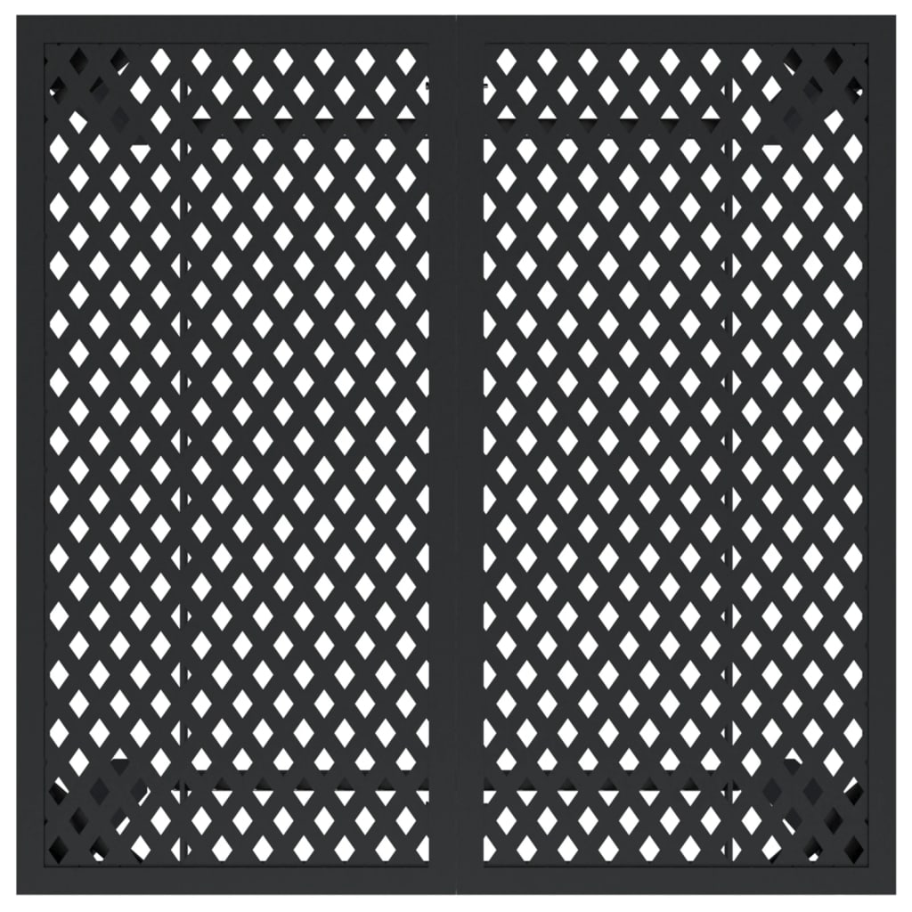 vidaXL Table de jardin anthracite 80x80x72 cm acier - Image 5