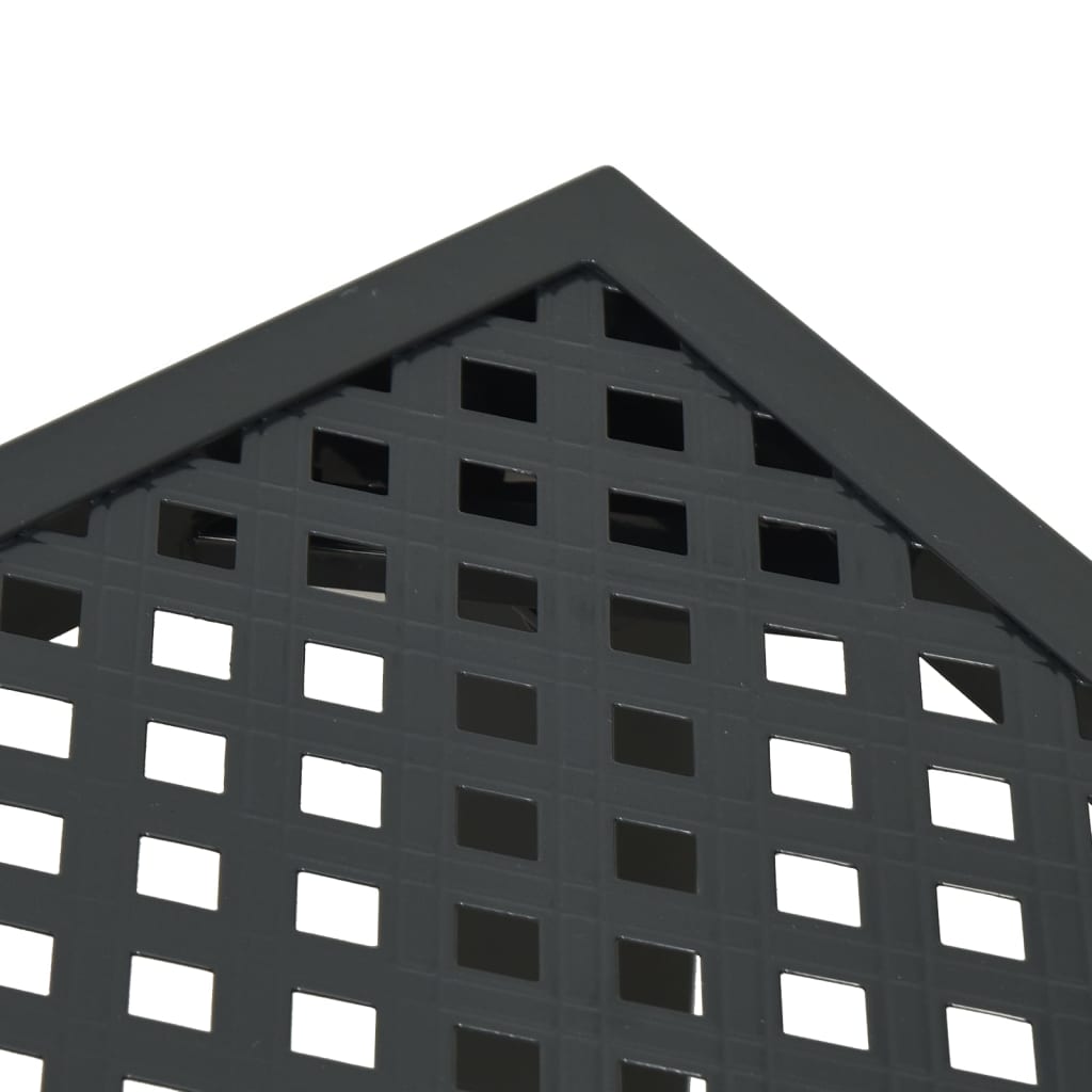 vidaXL Table de jardin anthracite 80x80x72 cm acier - Image 6