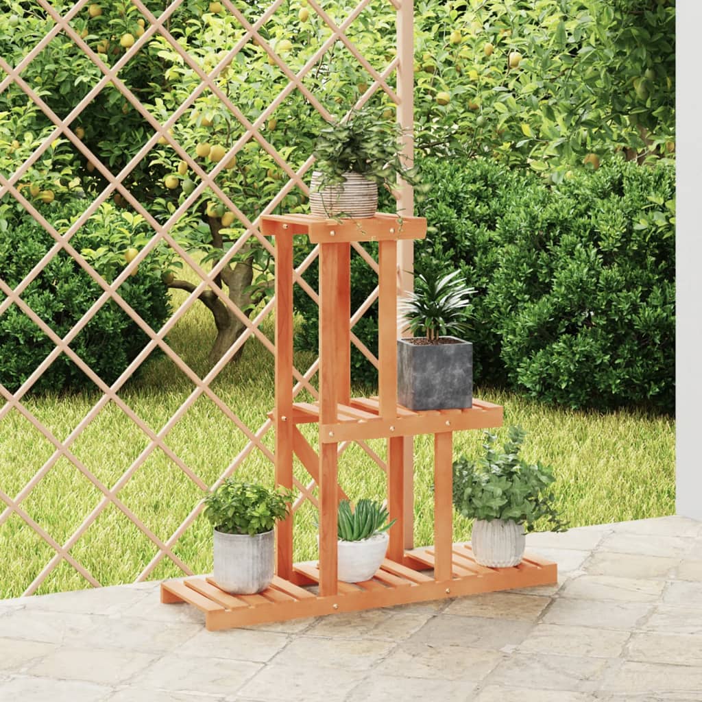 vidaXL Support à fleurs 81x25x75,5 cm bois massif de sapin