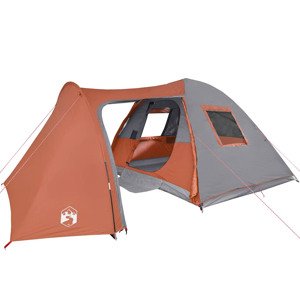 vidaXL Tente familiale à dôme 6 personnes orange imperméable - Image 4