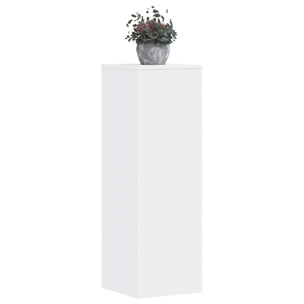 vidaXL Support pour plantes blanc 33x33x100 cm bois d'ingénierie - Image 3
