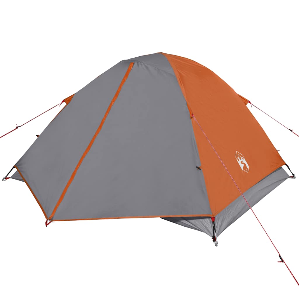 vidaXL Tente de camping à dôme 3 personnes orange imperméable - Image 5
