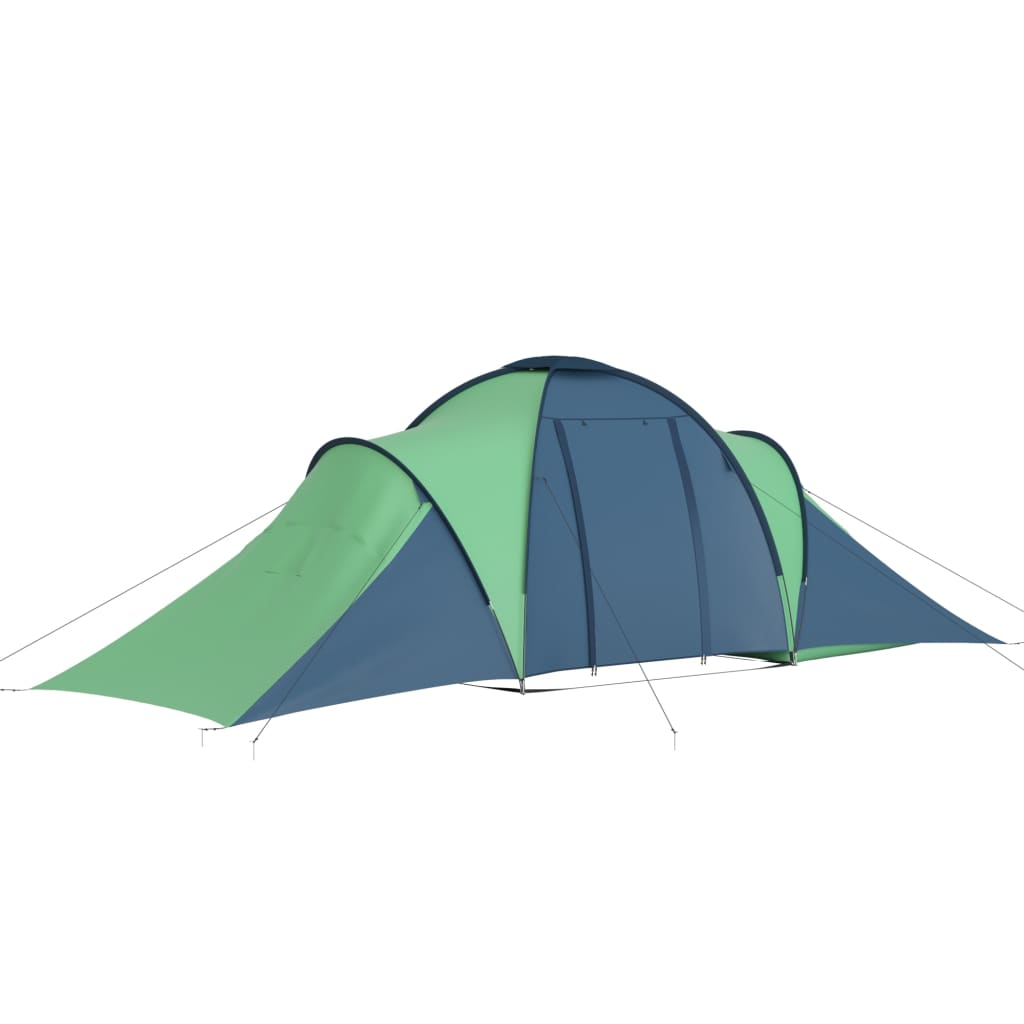 vidaXL Tente de camping pour 6 personnes bleu et vert - Image 3
