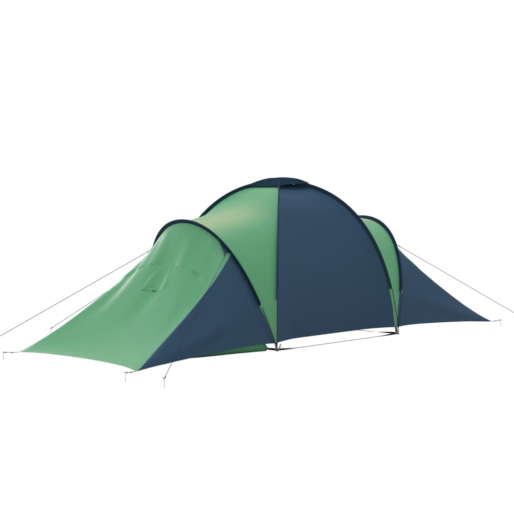 vidaXL Tente de camping pour 6 personnes bleu et vert - Image 6