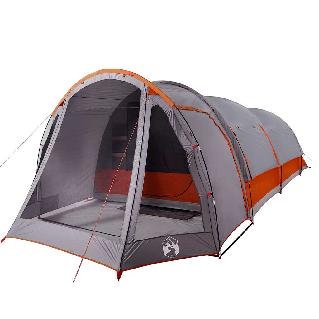 vidaXL Tente familiale tunnel 8 personnes gris imperméable - Image 5