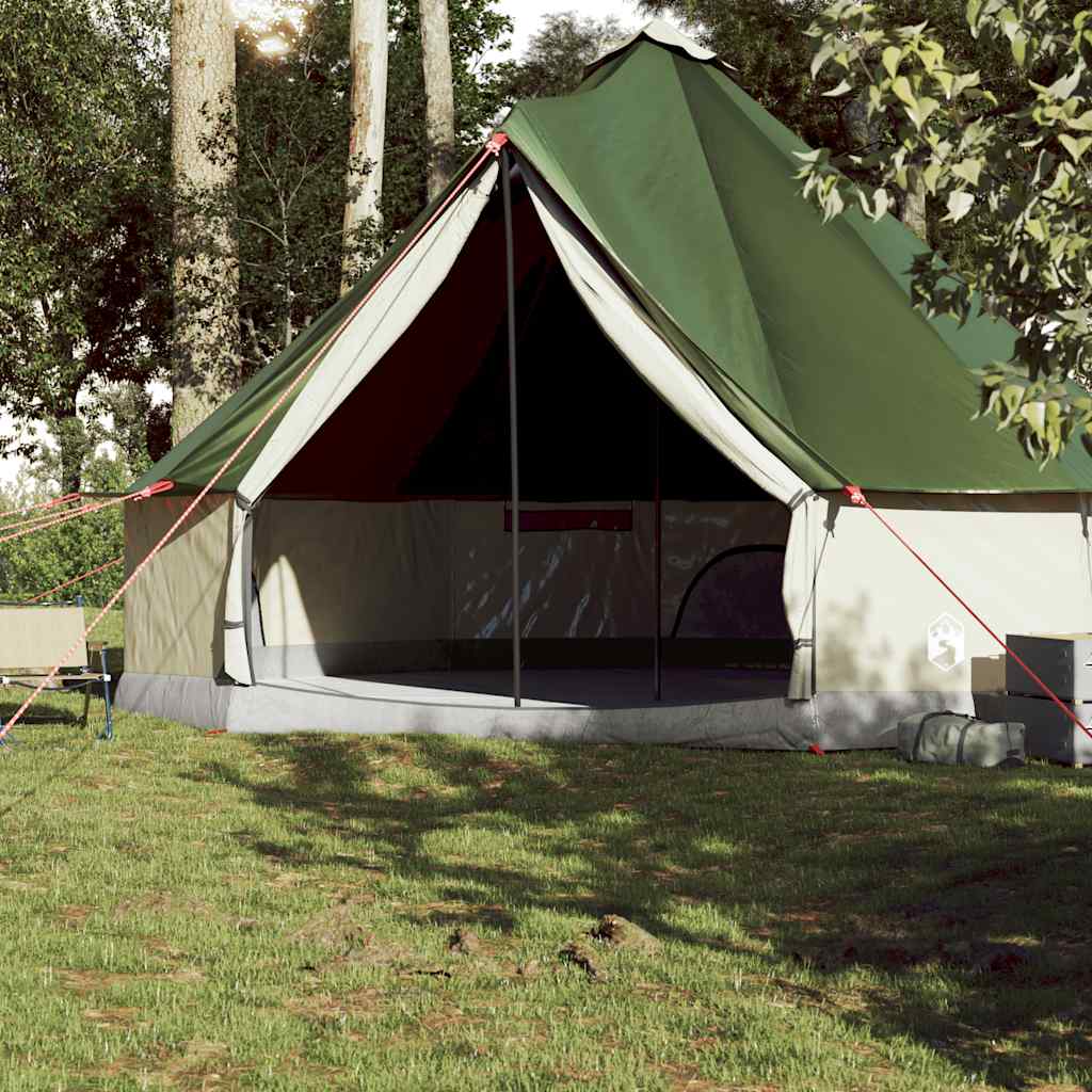 vidaXL Tente familiale tipi 10 personnes vert imperméable - Image 3