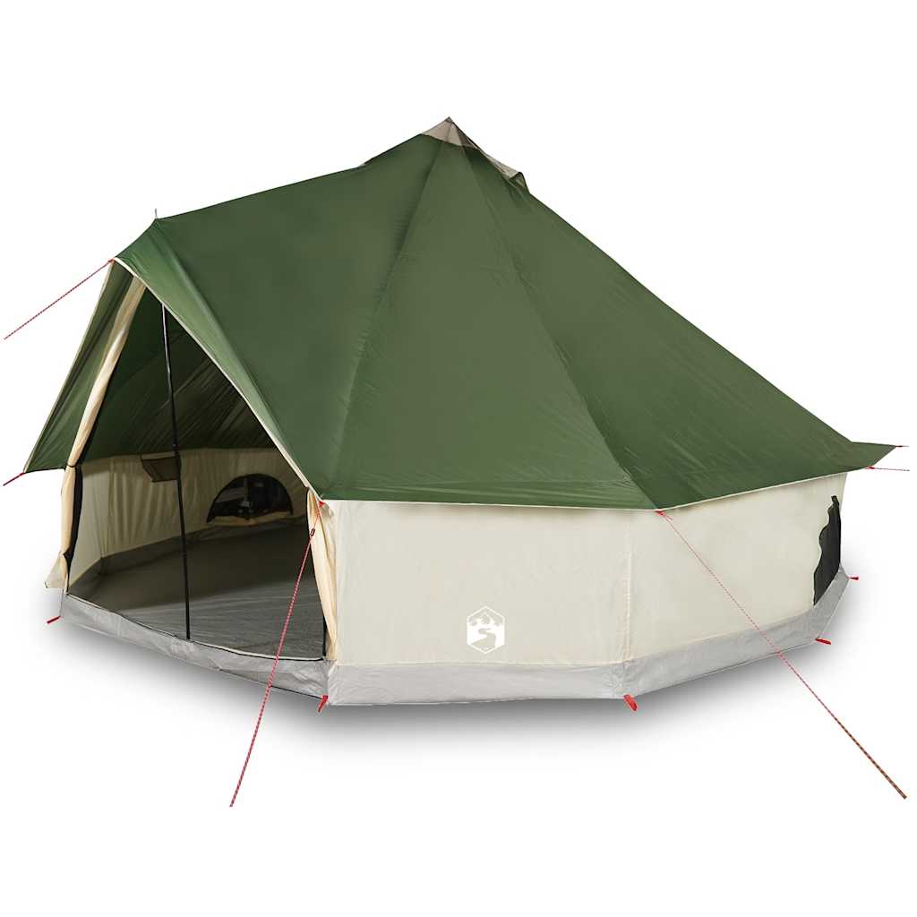 vidaXL Tente familiale tipi 10 personnes vert imperméable - Image 4