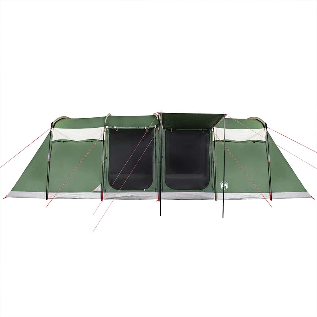 vidaXL Tente familiale tunnel 10 personnes vert imperméable - Image 6