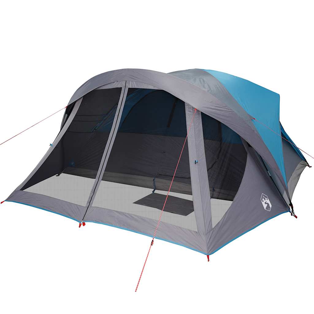 vidaXL Tente de cabine familiale 6 personnes bleu imperméable - Image 5