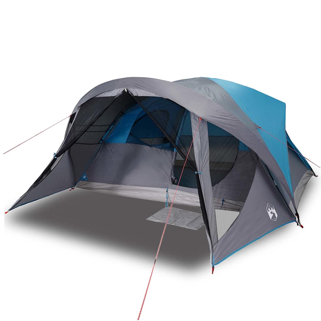 vidaXL Tente de cabine familiale 6 personnes bleu imperméable - Image 4