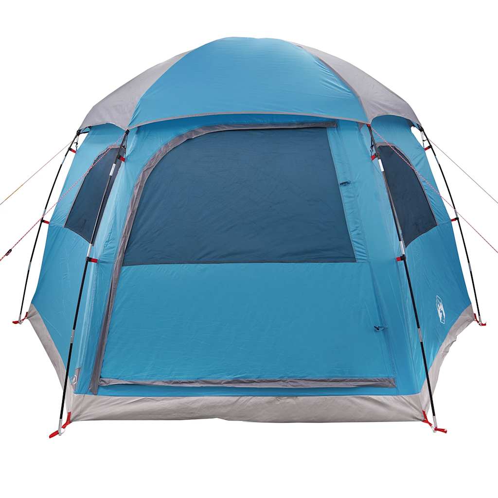 vidaXL Tente de familiale igloo 6 personnes bleu imperméable - Image 6