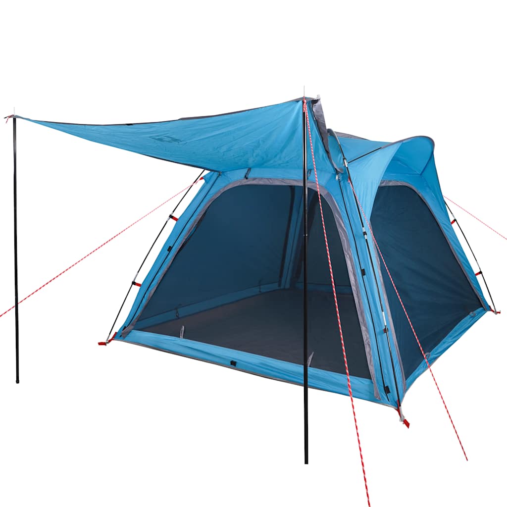 vidaXL Tente de camping 4 personnes bleu libération rapide imperméable - Image 4