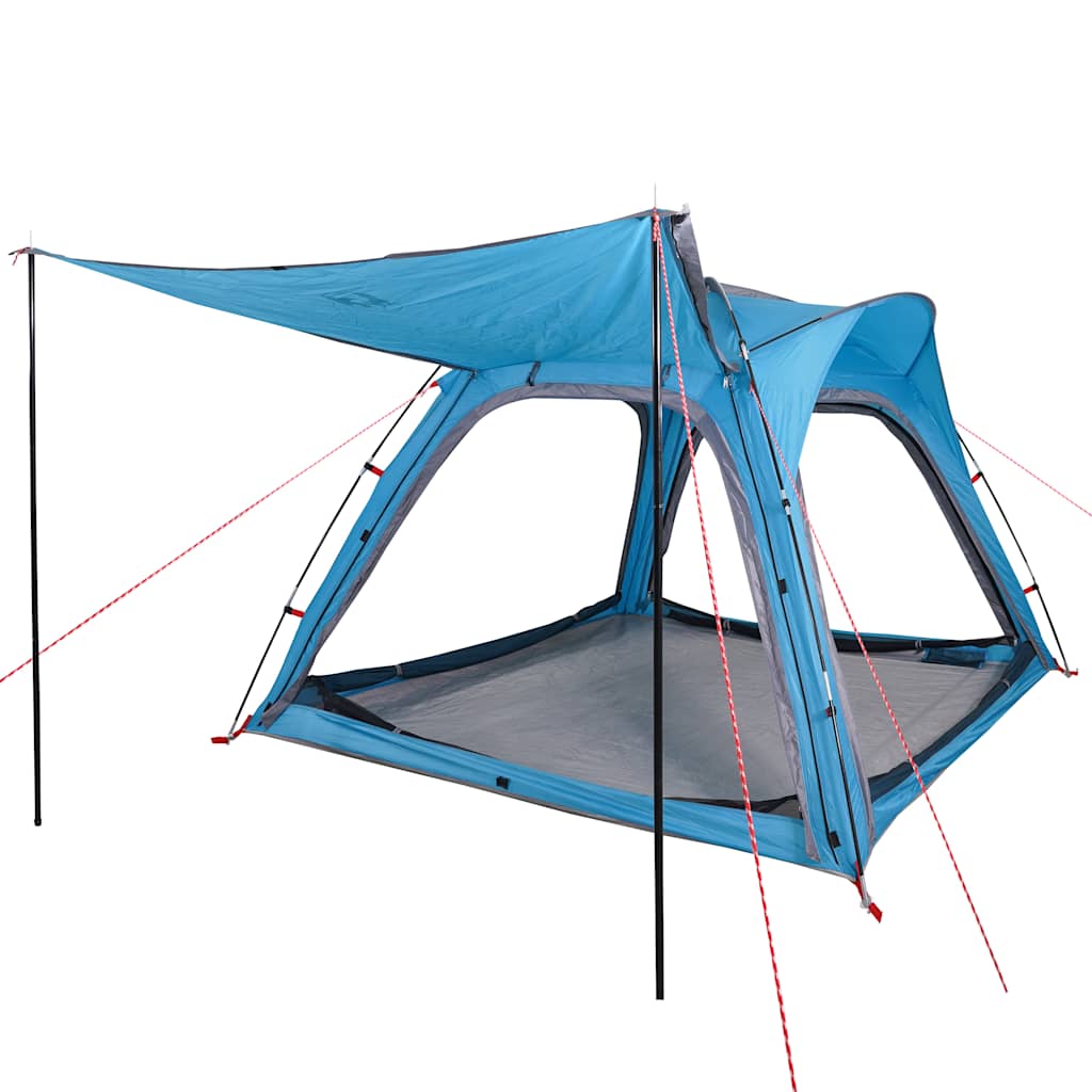 vidaXL Tente de camping 4 personnes bleu libération rapide imperméable - Image 5