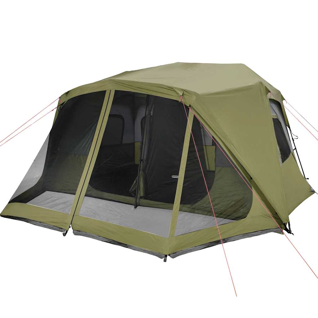 vidaXL Tente familiale 10 personnes vert libération rapide imperméable - Image 6