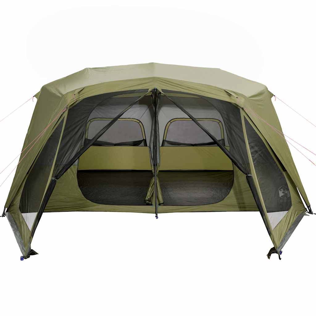 vidaXL Tente familiale 10 personnes vert libération rapide imperméable - Image 5