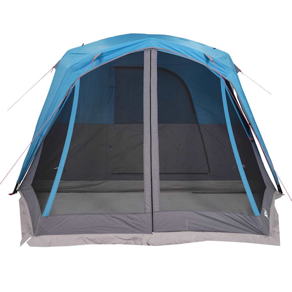vidaXL Tente familiale avec porche 6 personnes bleu imperméable - Image 6