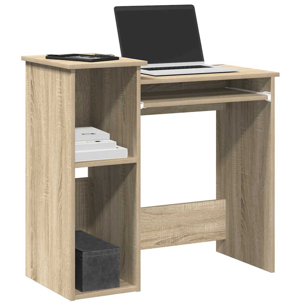 vidaXL Bureau avec étagères chêne sonoma 84x40x78 cm