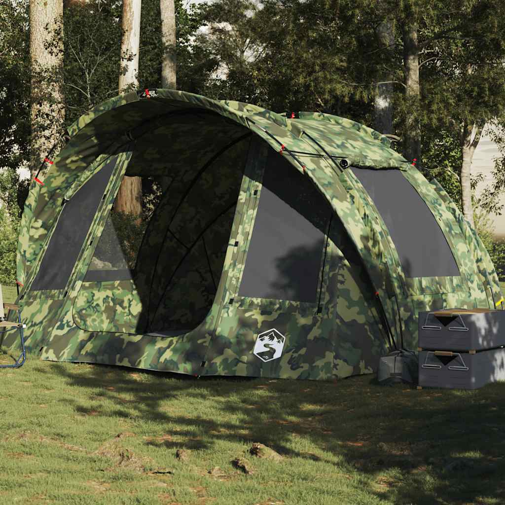 vidaXL Tente de pêche 2 personnes camouflage imperméable
