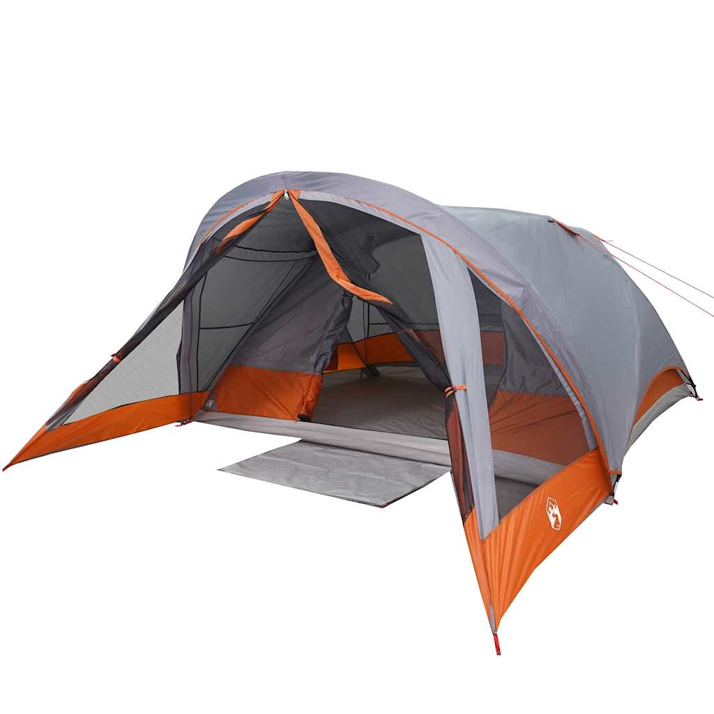 vidaXL Tente de cabine familiale 6 personnes gris imperméable - Image 3