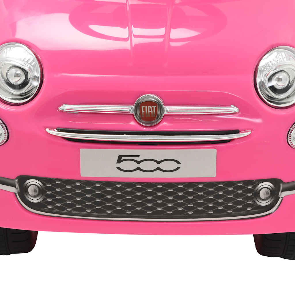 vidaXL Voiture à chevaucher Fiat 500 rose - Image 6