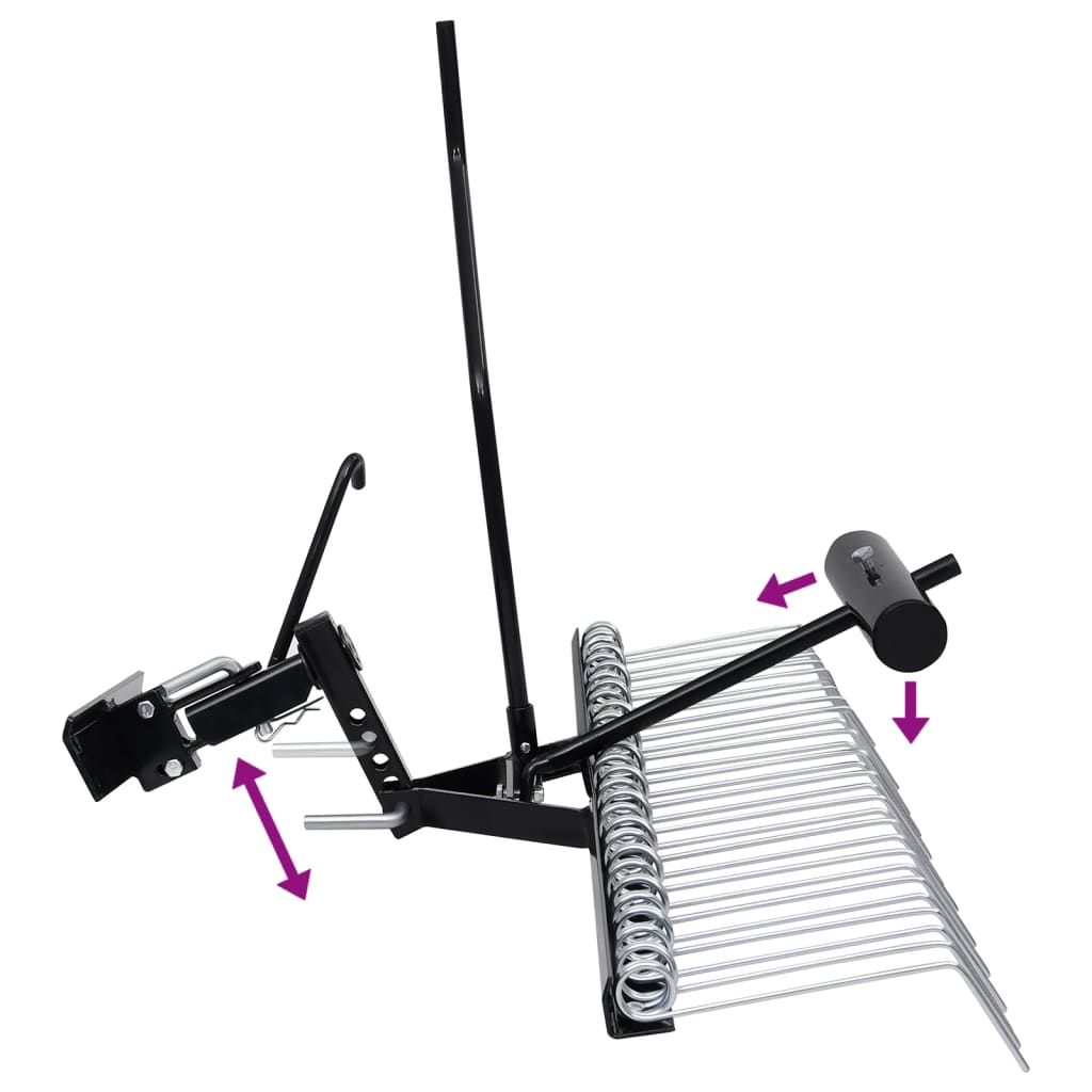 vidaXL Scarificateur pour tondeuse autoportée 109 cm - Image 5