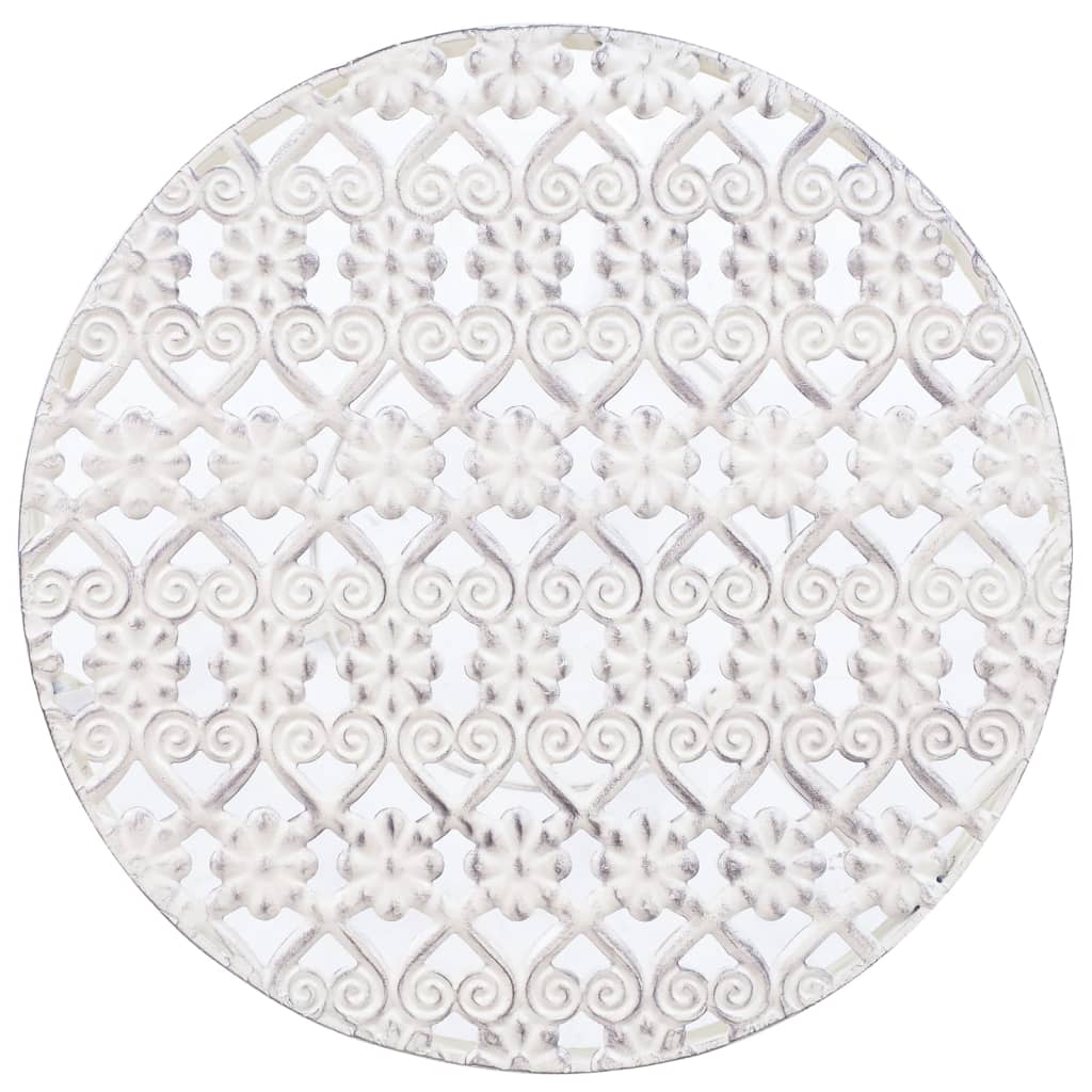 vidaXL Support de plantes 3 pcs Style vintage Métal Blanc antique - Image 6