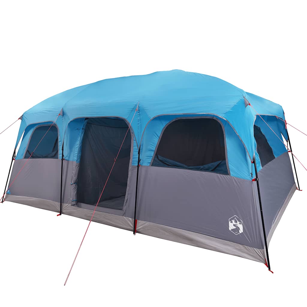 vidaXL Tente de cabine familiale 10 personnes bleu imperméable - Image 4