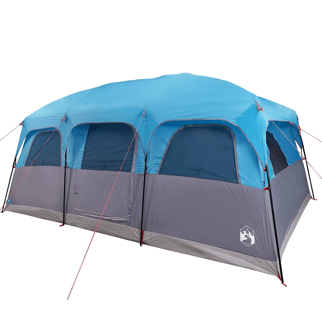 vidaXL Tente de cabine familiale 10 personnes bleu imperméable - Image 5