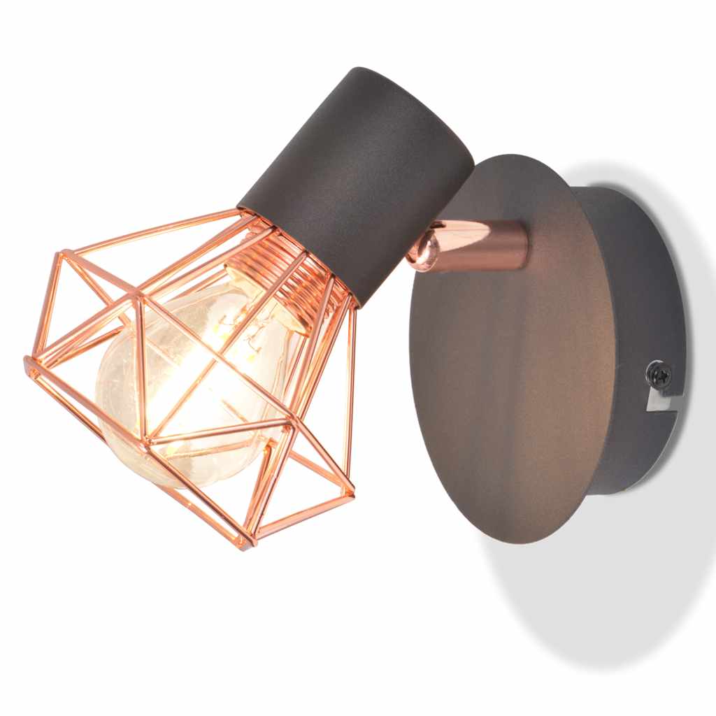 vidaXL Lampe murale avec 2 ampoules LED à incandescence 2 pcs 8 W - Image 4