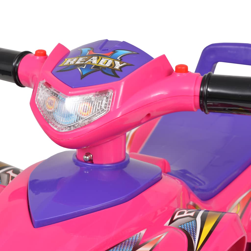 vidaXL VTT pour enfants avec son et lumière Rose et violet - Image 5