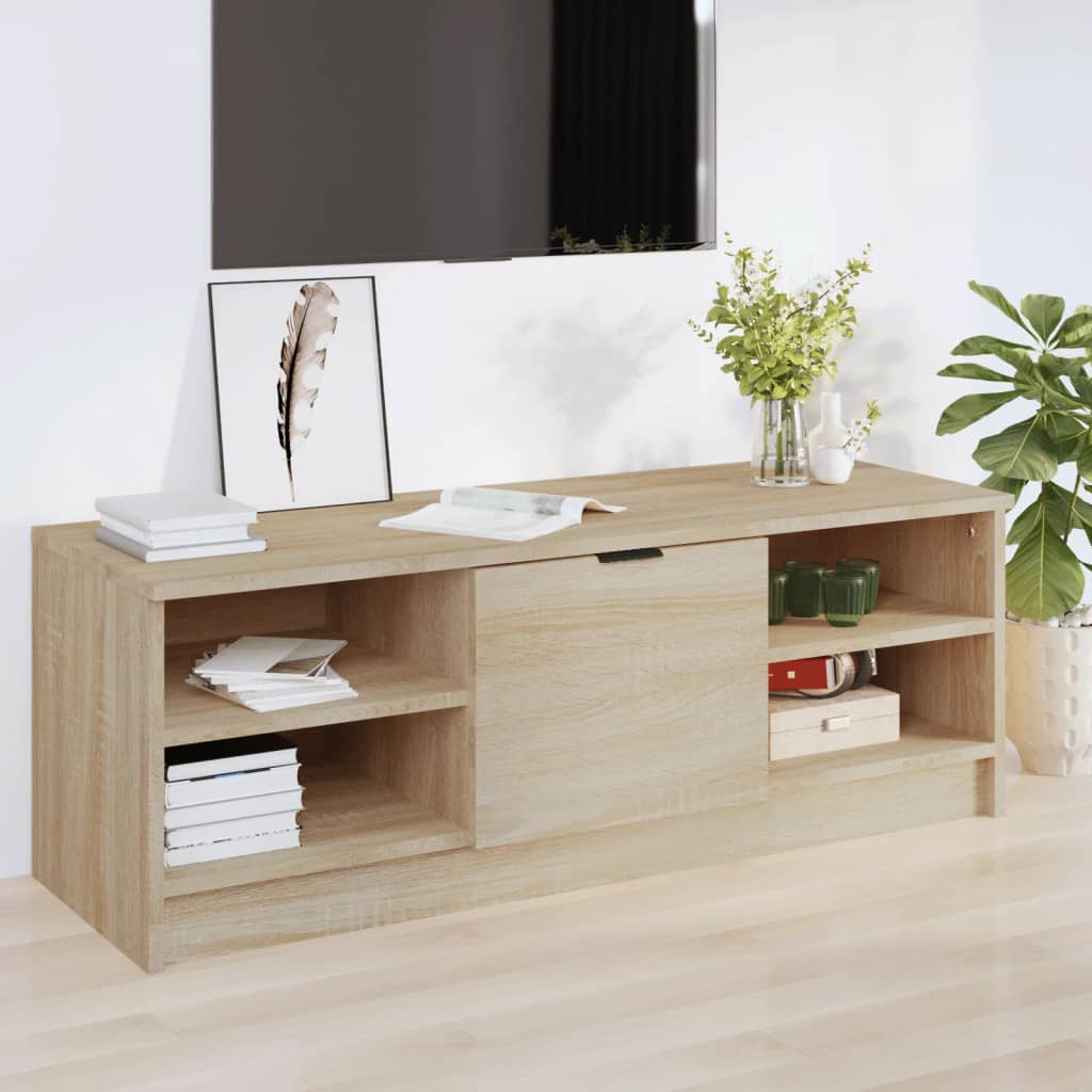 vidaXL Meuble TV Chêne sonoma 102x35,5x36,5 cm Bois d'ingénierie
