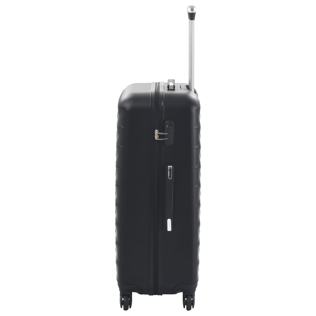vidaXL Valise rigide 3 pcs Noir ABS - Image 5