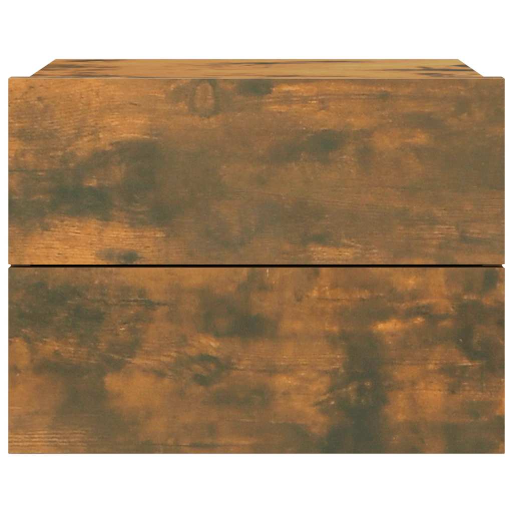 vidaXL Tables de chevet 2 pcs Chêne fumé 40x30x30 cm Bois d'ingénierie - Image 4