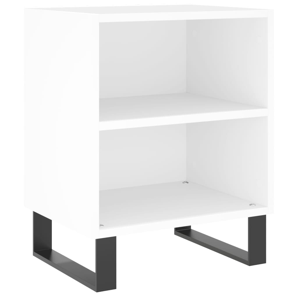 vidaXL Tables de chevet 2 pcs blanc 40x30x50 cm bois d'ingénierie - Image 4