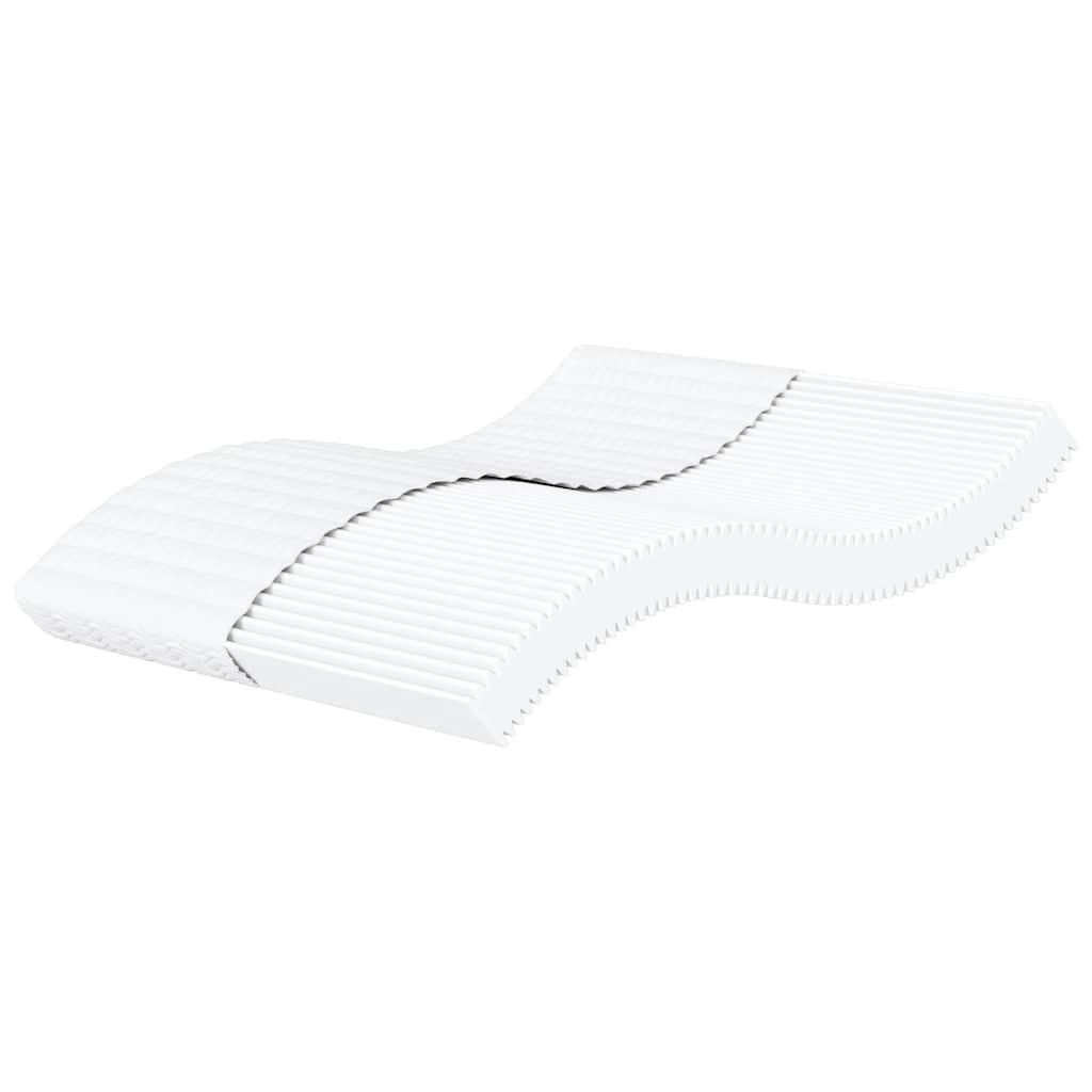 vidaXL Matelas en mousse blanc 200x210 cm dureté H2 H3