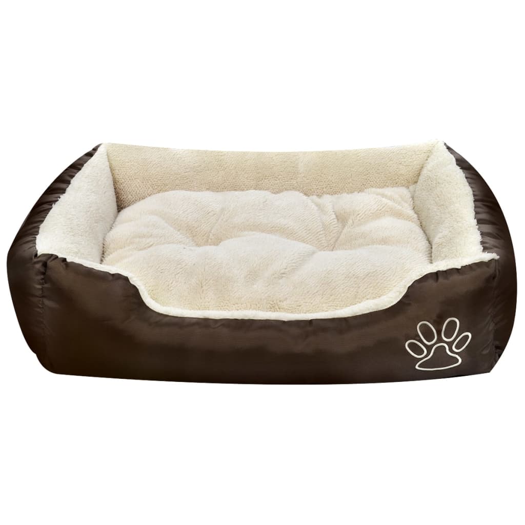 vidaXL Lit pour chiens Marron et beige XXL - Image 3