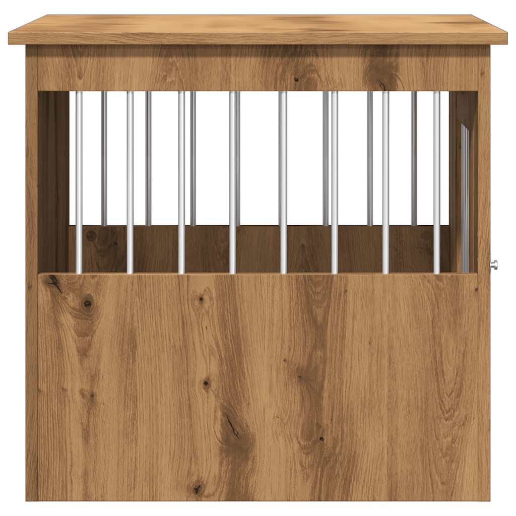 vidaXL Meuble de cage pour chiens chêne artisanal 45x62x59 cm - Image 6