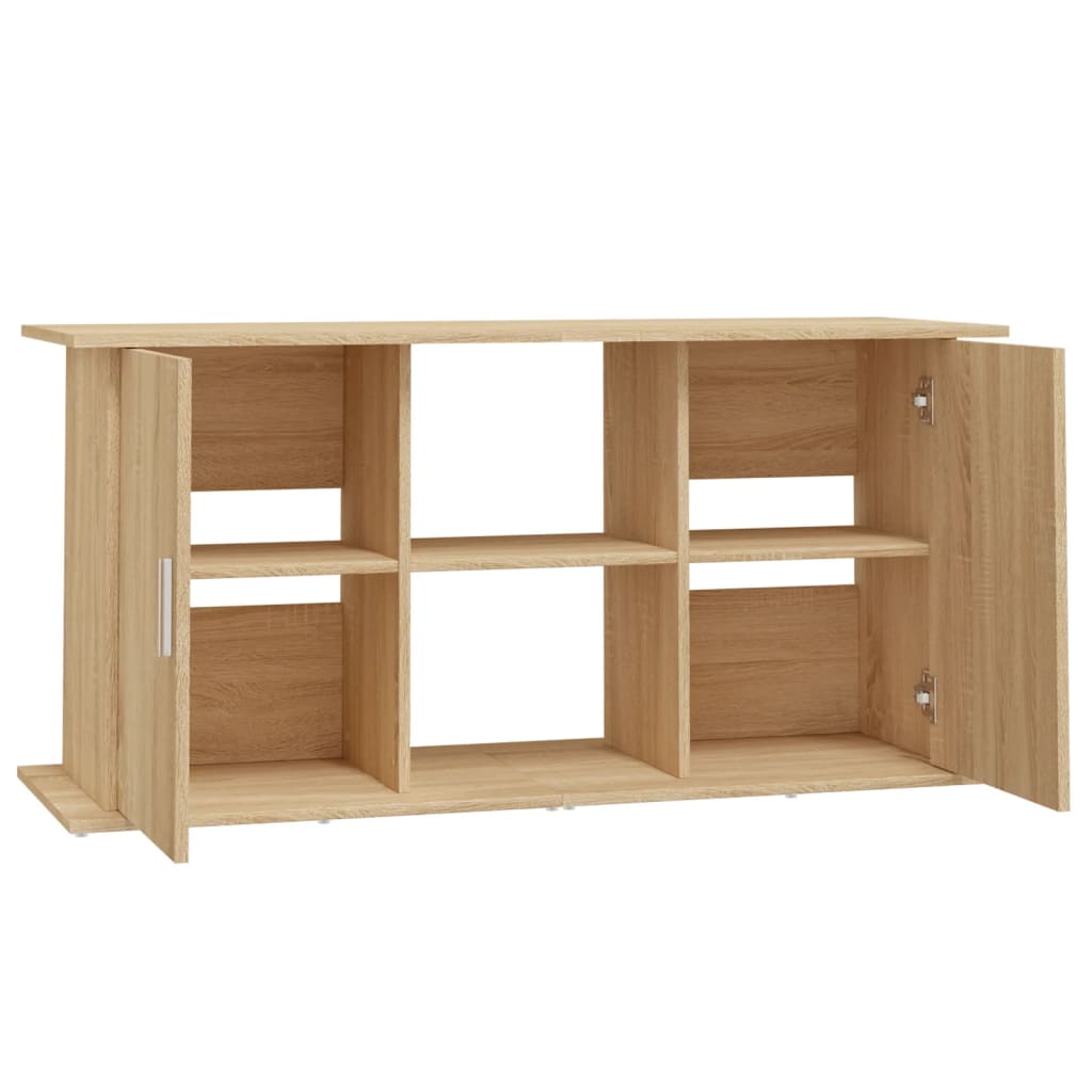 vidaXL Support d'aquarium Chêne Sonoma 121x41x58 cm Bois d'ingénierie - Image 6
