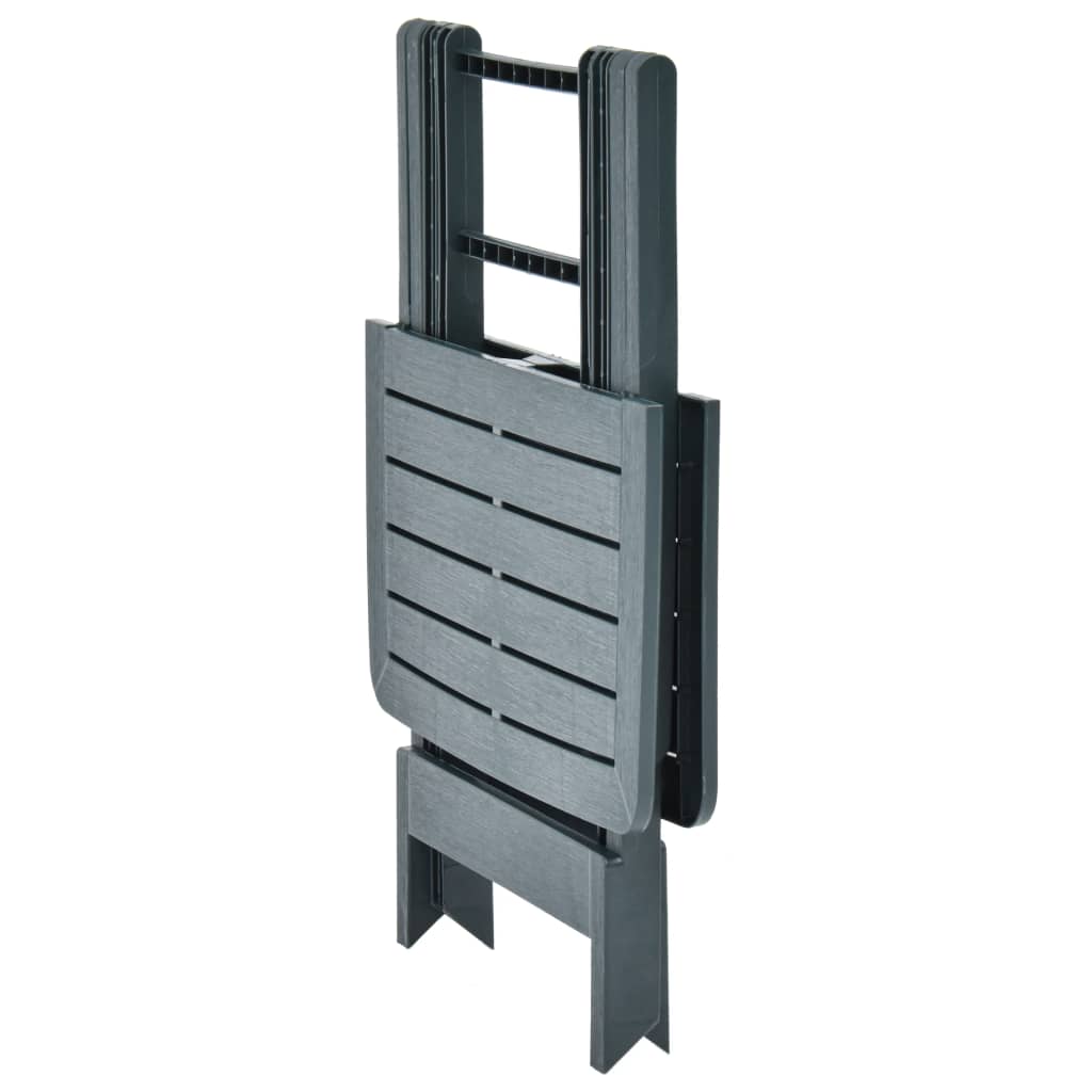 vidaXL Table pliable de jardin Vert 79x72x70 cm Plastique - Image 5