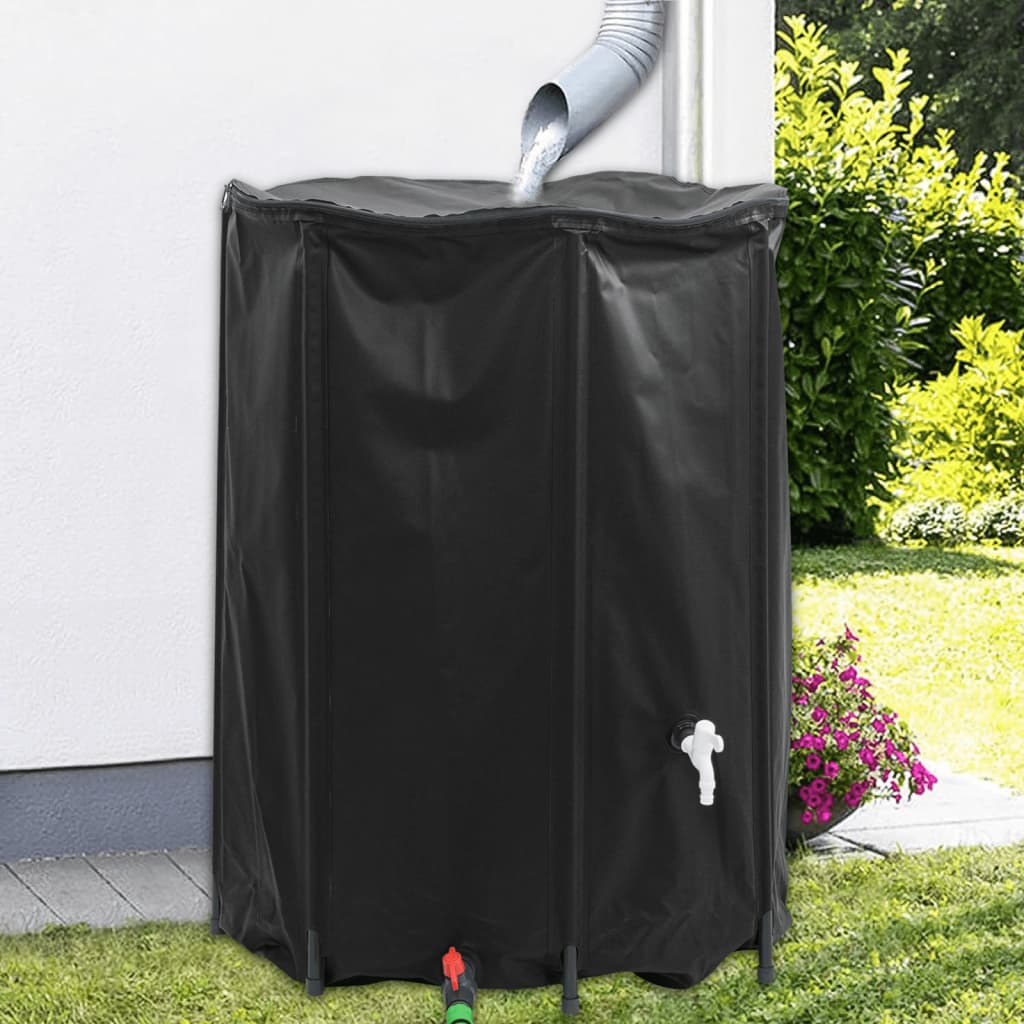 vidaXL Réservoir d'eau avec robinet pliable 1350 L PVC