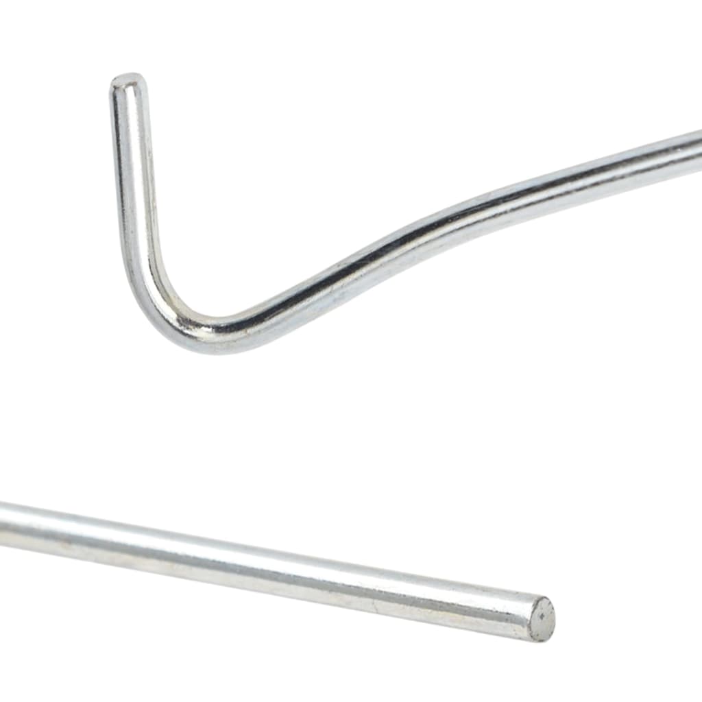 vidaXL Piquets de tente 25 pcs 23 cm Ø5 mm acier galvanisé - Image 4
