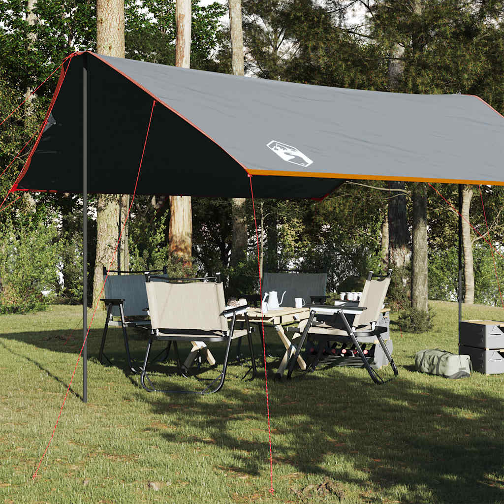 vidaXL Bâche de camping orange 460x305x210 cm imperméable
