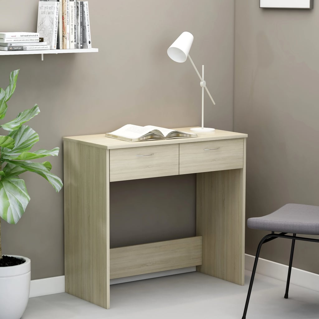 vidaXL Bureau Chêne Sonoma 80x40x75 cm Aggloméré