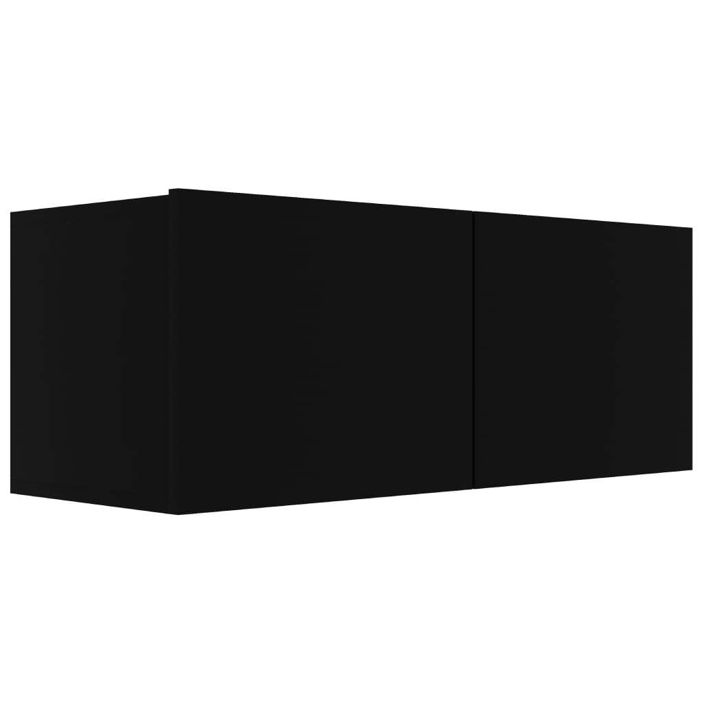vidaXL Ensemble de meuble TV 6 pcs Noir Bois d'ingénierie - Image 4
