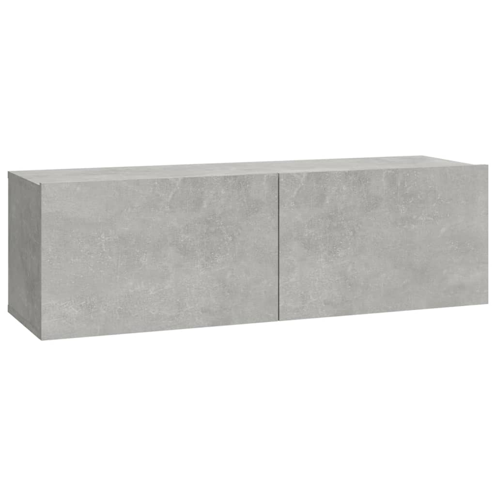 vidaXL Ensemble de meubles TV 3 pcs Gris béton Bois d'ingénierie - Image 5