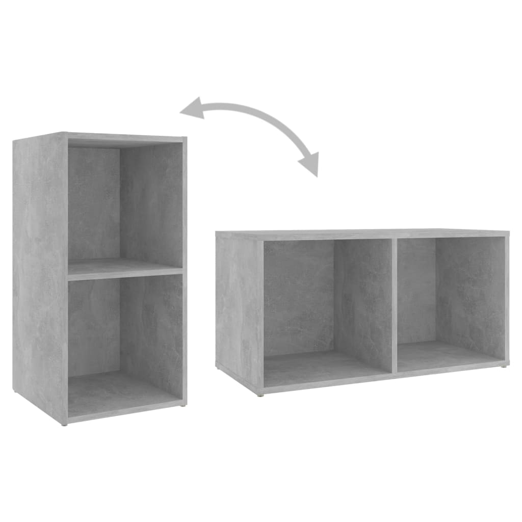 vidaXL Ensemble de meubles TV 3 pcs Gris béton Bois d'ingénierie - Image 5