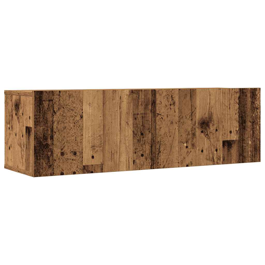 vidaXL Ensemble de meuble TV mural 5 pcs vieux bois bois d'ingénierie - Image 4