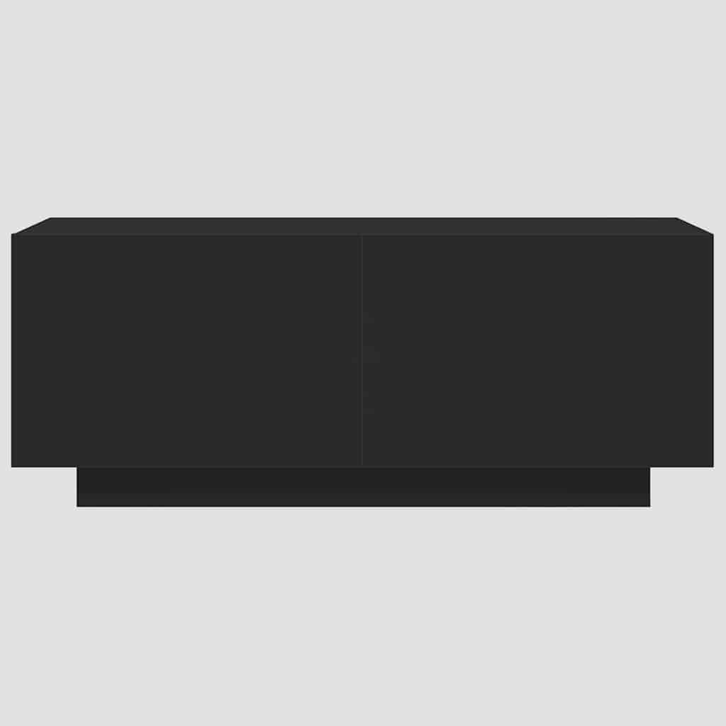 vidaXL Meuble TV Noir 100x35x40 cm Aggloméré - Image 4